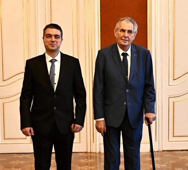 Новият посланик на България в Чехия връчи акредитивните си писма