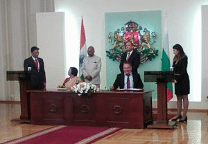 Меморандум за сътрудничество между Института за ядрени изследвания и ядрена енергетика – БАН и Глобалния център за сътрудничество по ядрена енергия-Индия бе подписан в рамките на посещението на индийския държавен глава в България