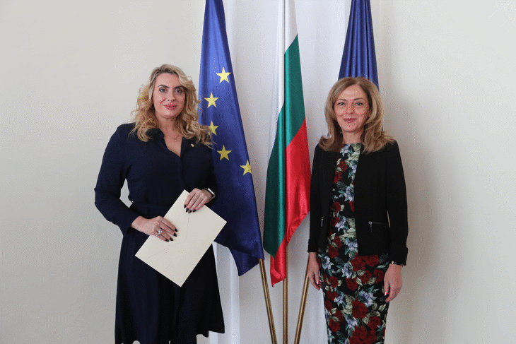 Заместник-министър Елена Шекерлетова прие копия на акредитивните писма на новоназначеният посланик на Княжество Андора