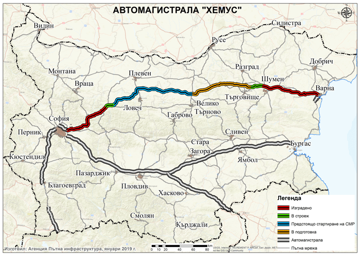 Утре започва поетапното строителство на АМ „Хемус“ между Боаза и пътя Русе - Велико Търново