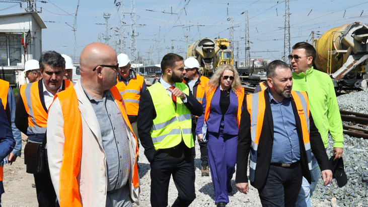 Зам.-министър Тюрк провери напредъка по модернизация на Централна гара София