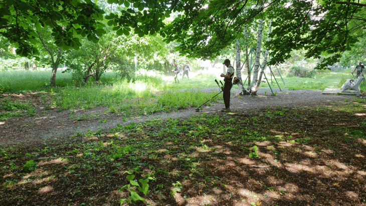 Окосени са 85 % от зелените площи в район „Красно село“