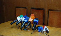 Брифинг в Съдебната палата МВР