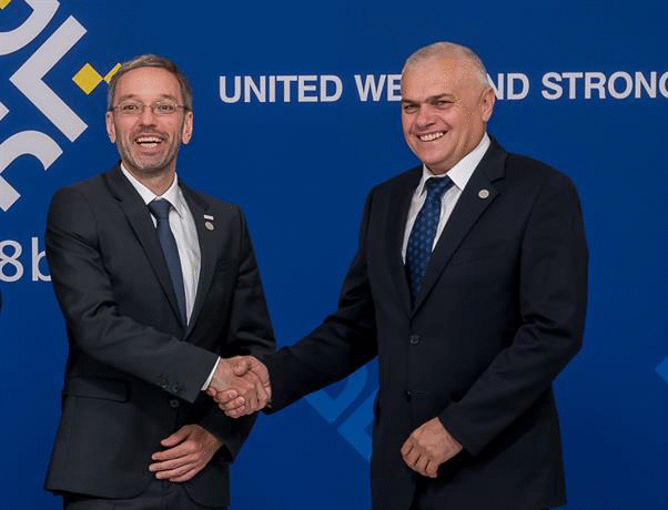 Министър Валентин Радев проведе работна среща с министъра на вътрешните работи на Австрия