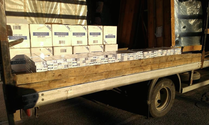 330 000 къса контрабандни цигари откриха гранични полицаи на ГКПП-Кулата