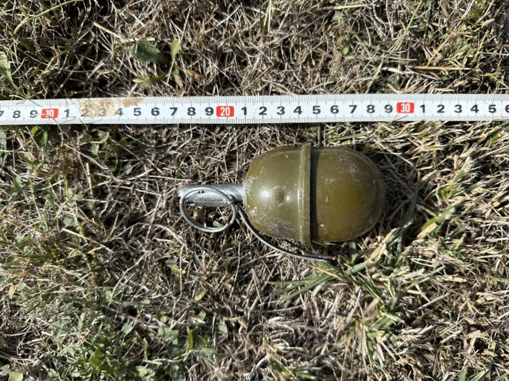 Военнослужещи от Сухопътните войски унищожиха невзривен боеприпас, открит в село Яна, Столична община