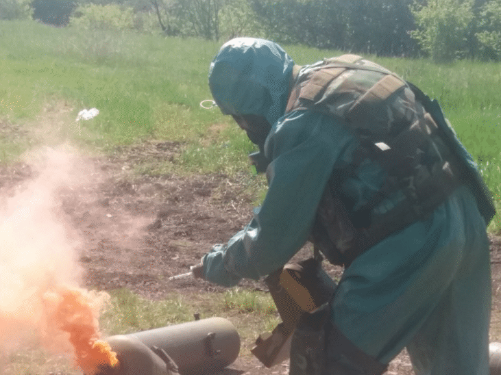 38-ми батальон за ядрена, химическа и биологична защита от състава на Сухопътните войски проведе национално сертификационно учение „Специална защита – 2018 г.“