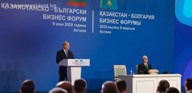 Румен Радев: Развитието на Транскаспийския международен транспортен маршрут е от ключово значение за транспортната, енергийна и дигитална свързаност между Европа и Азия