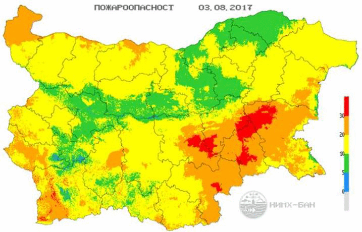 Пожарът край бургаското село Изворище е ограничен