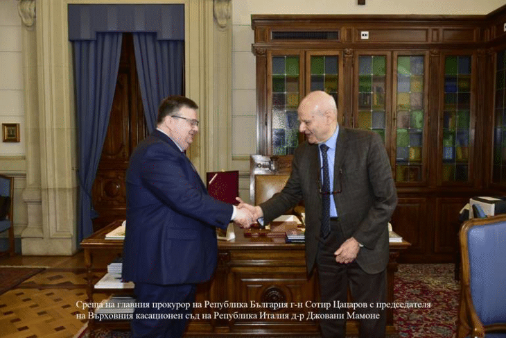 ГЛАВНИЯТ ПРОКУРОР Е НА ПОСЕЩЕНИЕ В ИТАЛИЯ