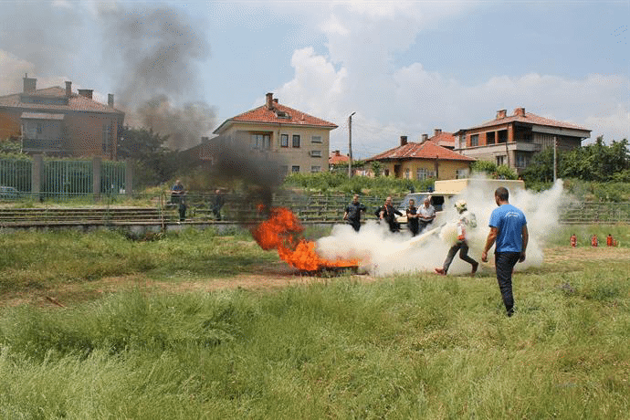 Зонално състезание по пожароприложен спорт се проведе в Кюстендил