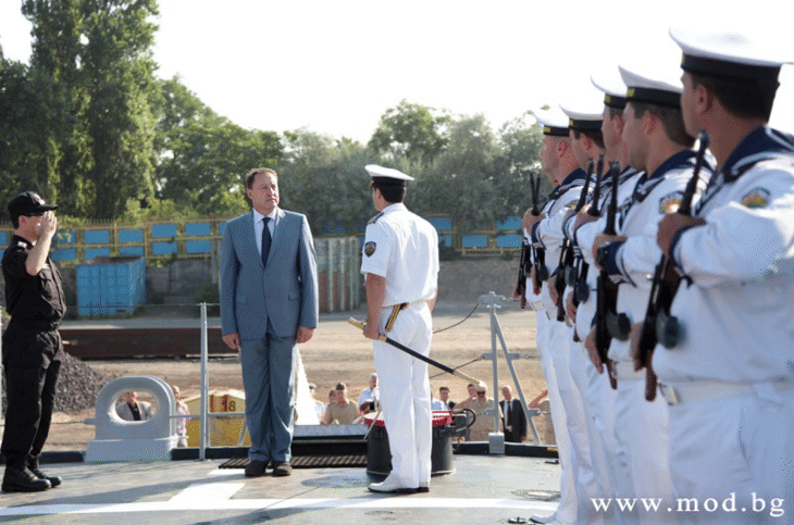 Министърът на отбраната Ангел Найденов даде висока оценка за действията на българските военнослужещи по време на военноморското учение „Бриз 2014“