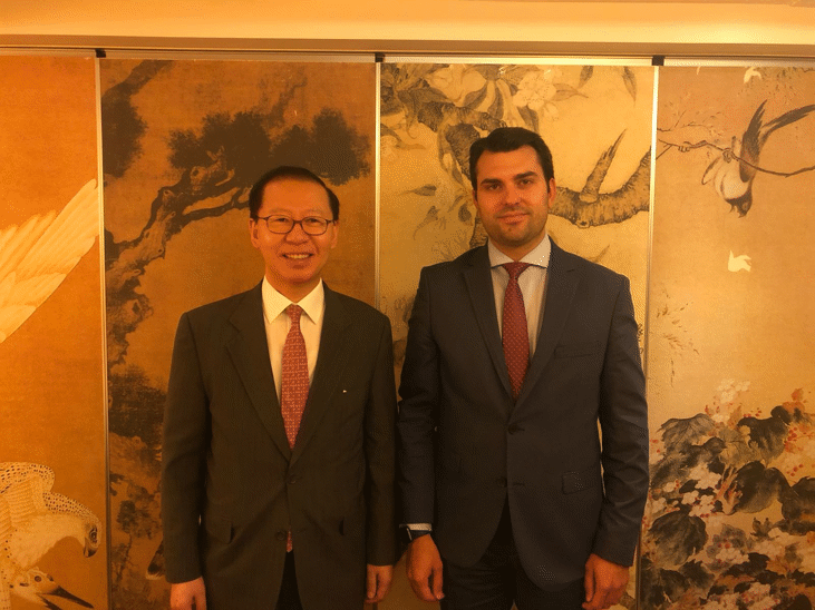 Заместник-министър Георгиев  проведе разговор  със съветникa по външна политика на министър-председателя на Република Корея