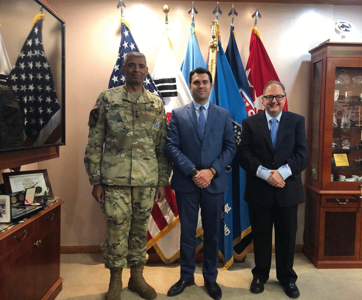 Заместник-министър Георгиев разговаря в Сеул с ген. Винсент Брукс, главнокомандващ на Силите на ООН, САЩ и съвместното командване САЩ-Република Корея