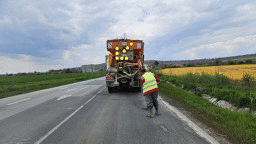 Продължават текущите ремонти на път II-73 в участъка Карнобат - Лозарево