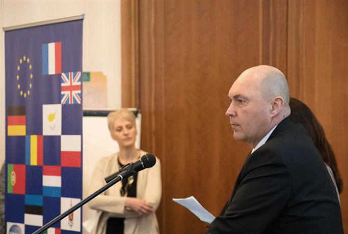 Заместник-министърът на вътрешните работи Венцислав Катинов и посланикът на Кралство Великобритания Н.Пр. Ема Хопкинс откриха обучителен курс за полицейски служители