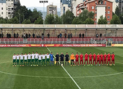 Гледайте на живо приятелската среща Македония U18 - България U18