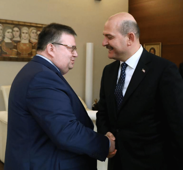 Главният прокурор Сотир Цацаров участва в среща с министъра на вътрешните работи на Република Турция Сюлейман Сойлу