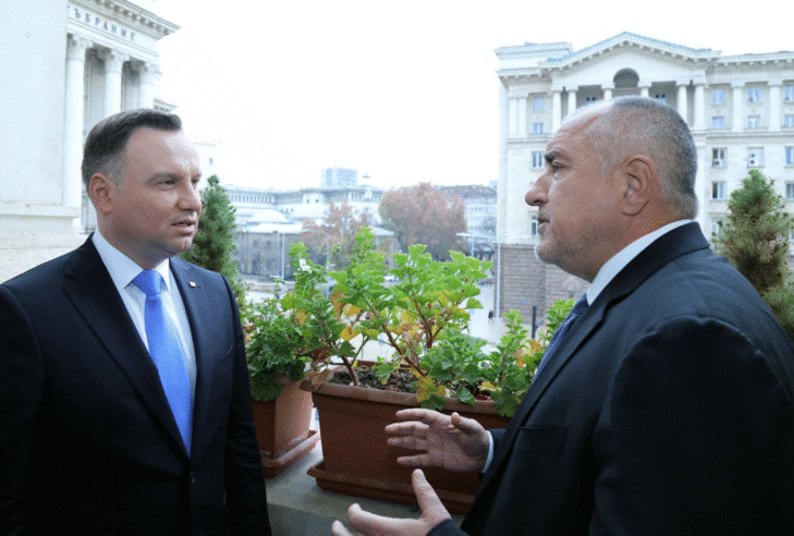 Премиерът Бойко Борисов се срещна с президента на Полша Анджей Дуда