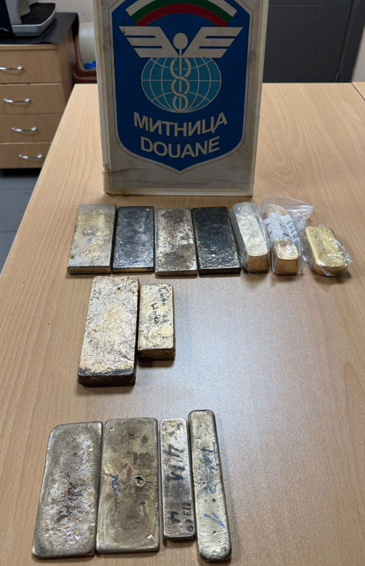 Контрабандно злато за над 1 400 000 лева задържаха митническите служители на МП Капитан Андреево