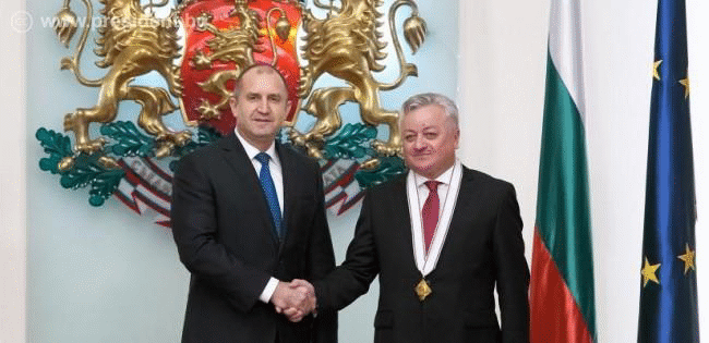 Президентът удостои молдовския посланик у нас с орден „Мадарски конник“ първа степен