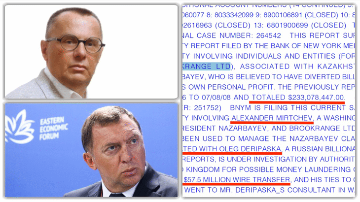Досиетата FinCen: Вицепрезидент на Атлантическия съвет във финансови схеми на Дерипаска и Назарбаев