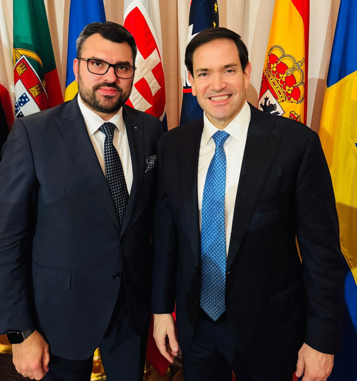 Георг Георгиев разговаря с държавният секретар на САЩ Марко Рубио