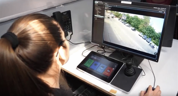 Пресцентърът на МВР ви предоставя кадри от техническите средства за видеонаблюдение на Националния стадион „Васил Левски“ и Мобилния щаб