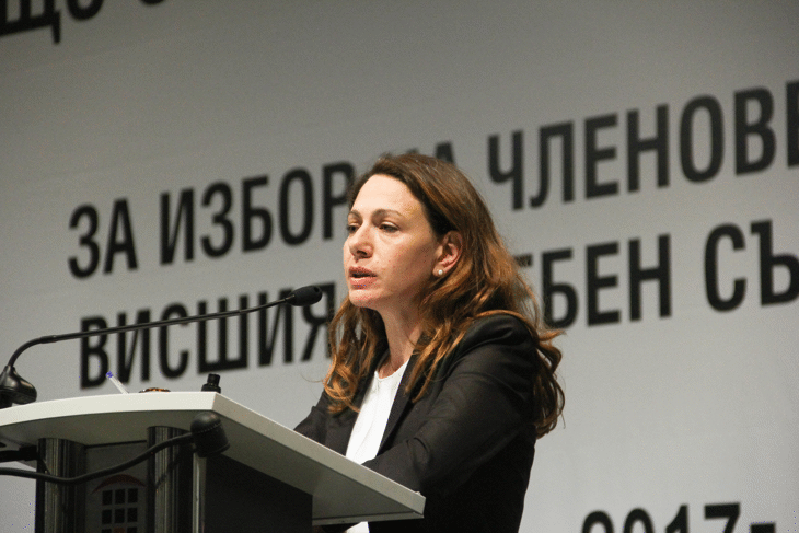 Общото събрание на съдиите изслуша кандидата за изборен член на Висшия съдебен съвет Боряна Ангелова Димитрова – председател на Окръжен съд – Бургас