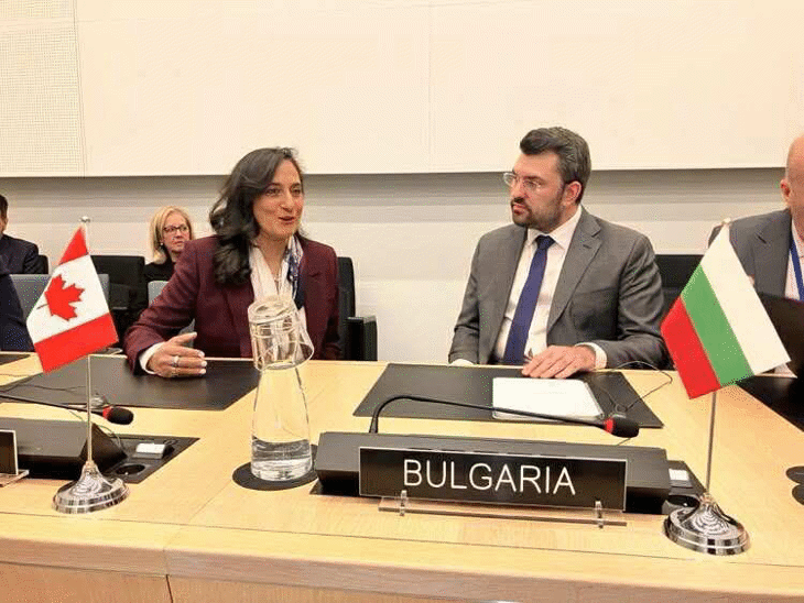 Среща на министъра на външните работи Георг Георгиев с министъра на външните работи на Канада Анита Ананд