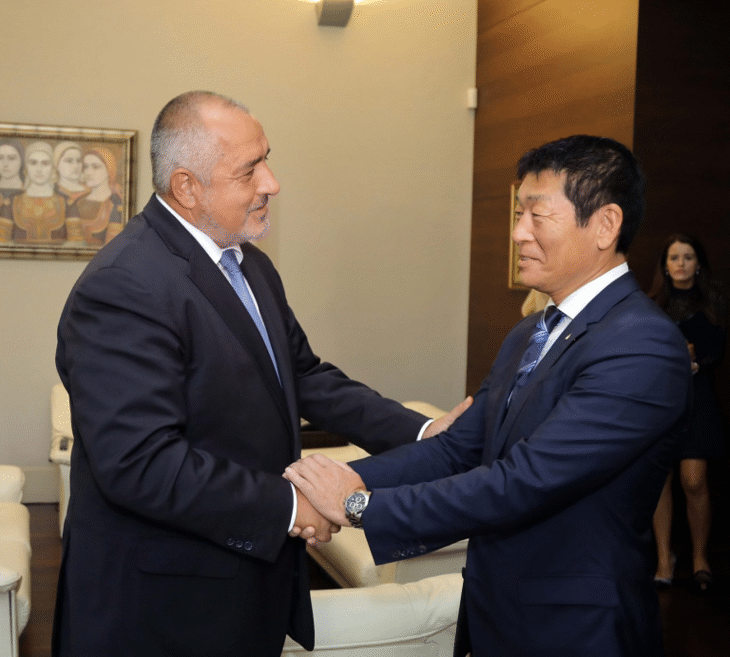 Министър-председателят Бойко Борисов се срещна с президента на Международната федерация по гимнастика Моринари Ватанабе