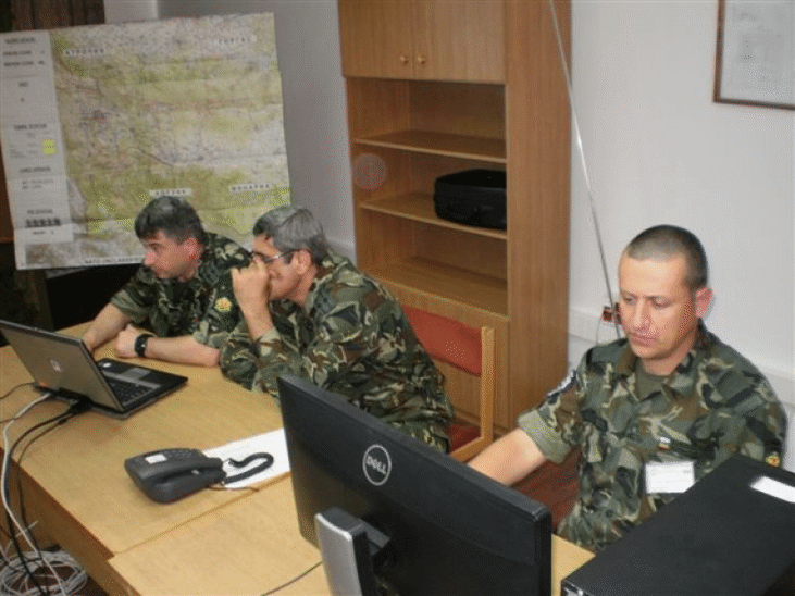 В ход е компютърно подпомаганото командно-щабно учение „Тракиец -2014 г.”