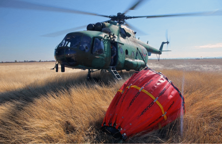 Военнослужещи от ВВС помогнаха за локализирането на горския пожар в землището на с. Горно Къпиново