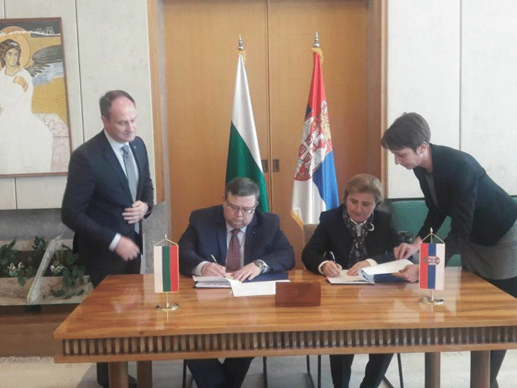 Главният прокурор Сотир Цацаров подписа със сръбския си колега г-жа Загорка Доловац Меморандум за разбирателство и сътрудничество