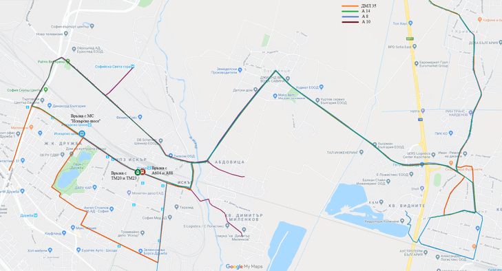Увеличава се борят на автобусите по линия № 14
