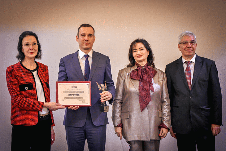 Кметът Васил Терзиев получи отличие от „Виенския клуб“ за подкрепа и партньорство