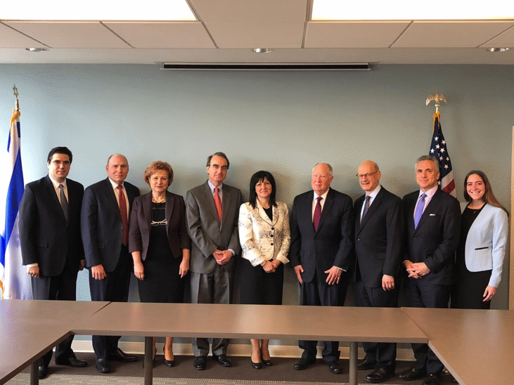 Председателят на Народното събрание Цвета Караянчева разговаря с представители на американската еврейска общност