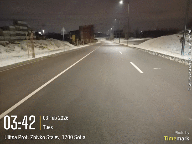 Информация за зимната обстановка в София към 06:00 часа на 03.02.2026 г.