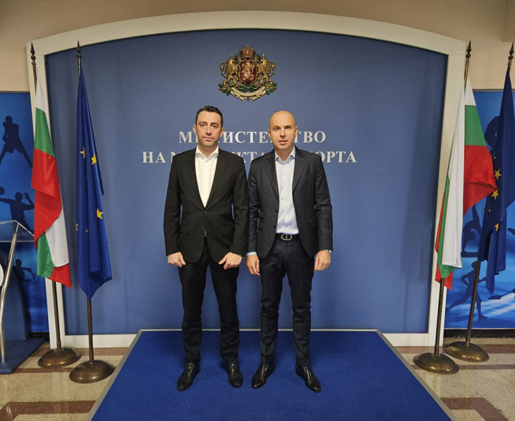 Министър Пешев се срещна с новоизбрания председател на БФЛА Георги Павлов