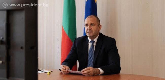 Държавният глава Румен Радев проведе видеоконферентен разговор с председателя на Европейския парламент Давид Сасоли