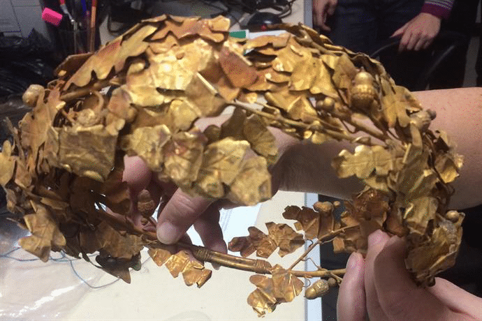 Уникално антично златно съкровище е иззето при операция на ГДБОП, проведена съвместно с ДАНС, под наблюдението на Специализираната прокуратура