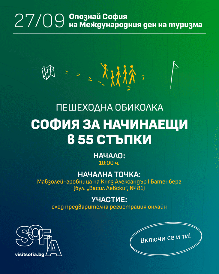София отбелязва Световния ден на туризма с безплатни устойчиви турове