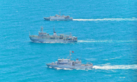 Корабите от Противоминната група в Черно море изпълняват задачи в съвместни плавания МО