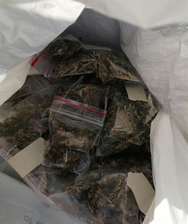 Криминалисти на ОДМВР-Русе иззеха голямо количество изсушена марихуана