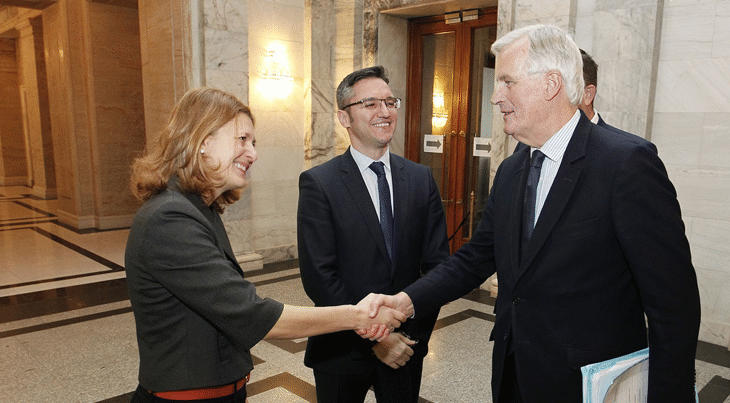 Народните представители от Комисията по външна политика и от Комисията по европейски въпроси и контрол на европейските фондове се срещнаха с главния преговарящ за излизане на Великобритания от ЕС Мишел Барние