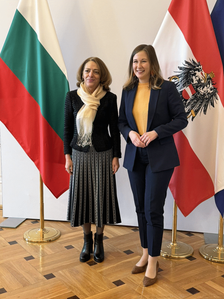 Заместник-министър Елена Шекерлетова проведе политически консултации с с министъра за Европа, интеграция и семейството на Австрия, г-жа Клаудия Плаколм