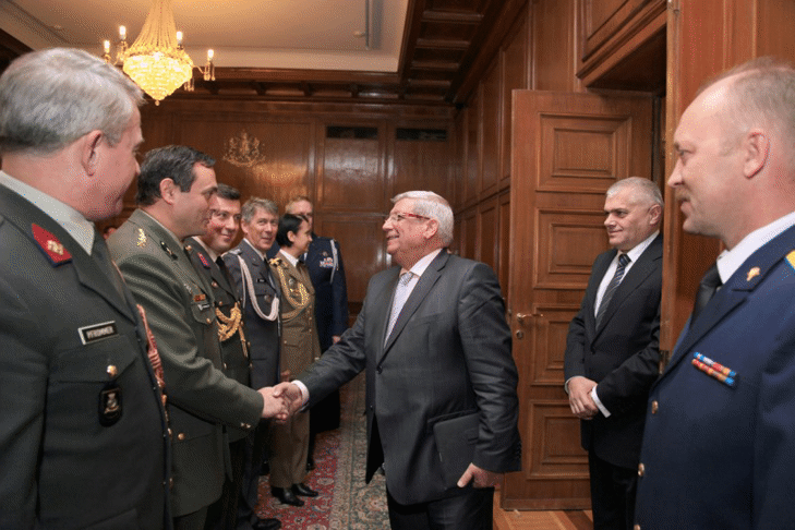 Министърът на отбраната Аню Ангелов се срещна с членовете на Асоциацията на военните аташета в България