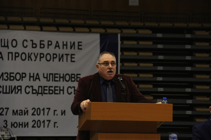 Общото събрание на прокурорите изслуша кандидата за изборен член на Висшия съдебен съвет Пламен Иванов Марков – прокурор в Апелативна специализирана прокуратура