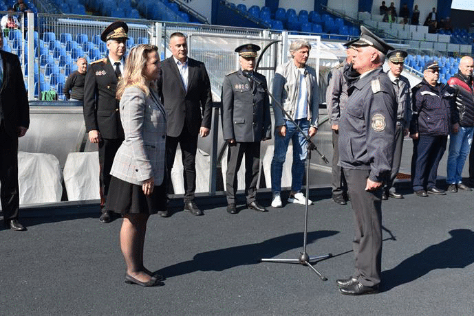 Заместник-министър Моника Димитрова-Бийчър награди победителите в юбилейния Републикански преглед по пожароприложен спорт