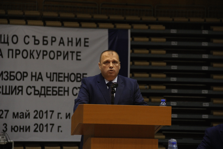 Общото събрание на прокурорите изслуша кандидата за изборен член на Висшия съдебен съвет Огнян Пеев Дамянов – прокурор в Окръжна прокуратура - Разград